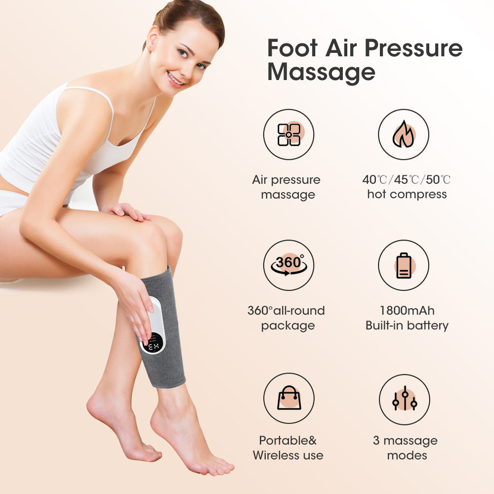 Three-gear Automatic Kneading Air Pressure Air Wave Massager Electric Hot Compress Leg Massage Instrument