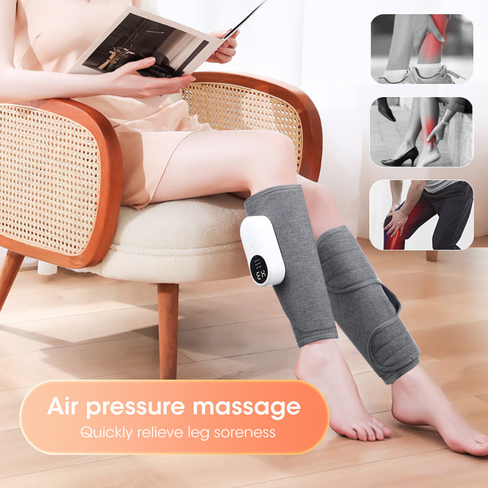 Three-gear Automatic Kneading Air Pressure Air Wave Massager Electric Hot Compress Leg Massage Instrument